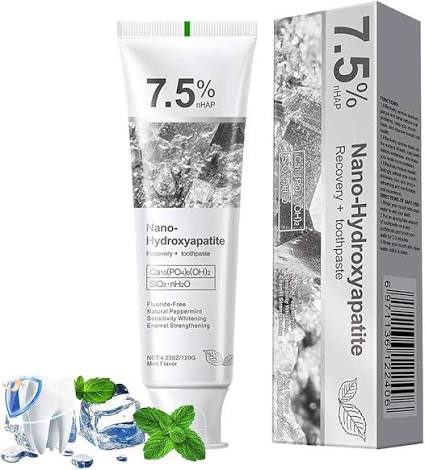 Nano Hydroxyapatite Teeth Whitening Toothpaste – Deep Cleaning & Bright Smile Formula (Buy 1 Get 2 Free)