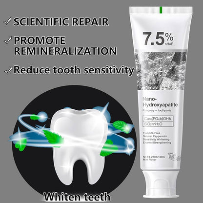Nano Hydroxyapatite Teeth Whitening Toothpaste – Deep Cleaning & Bright Smile Formula (Buy 1 Get 2 Free)